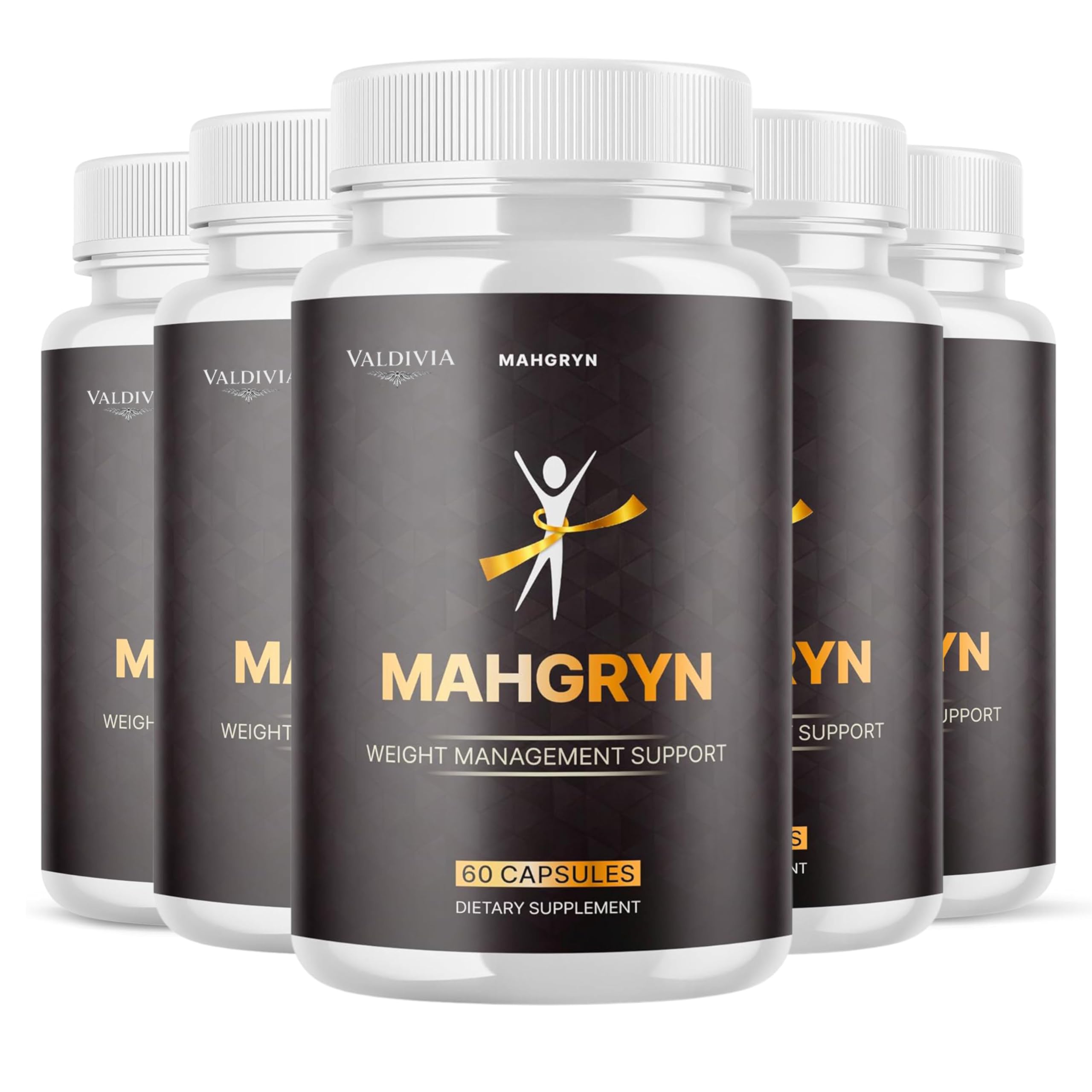 (5 Pack) Mahgryn Capsules, Official Mahgryn with All Natural Ingredients, Advanc