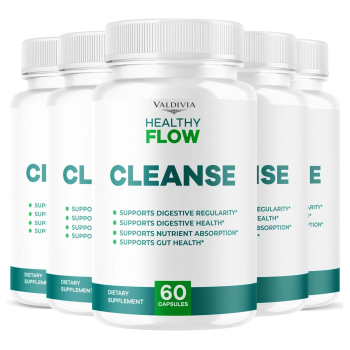 (5 Pack) Healthy Flow Cleanse Capsules - Official HealthyFlow Cleanse Daily Prem