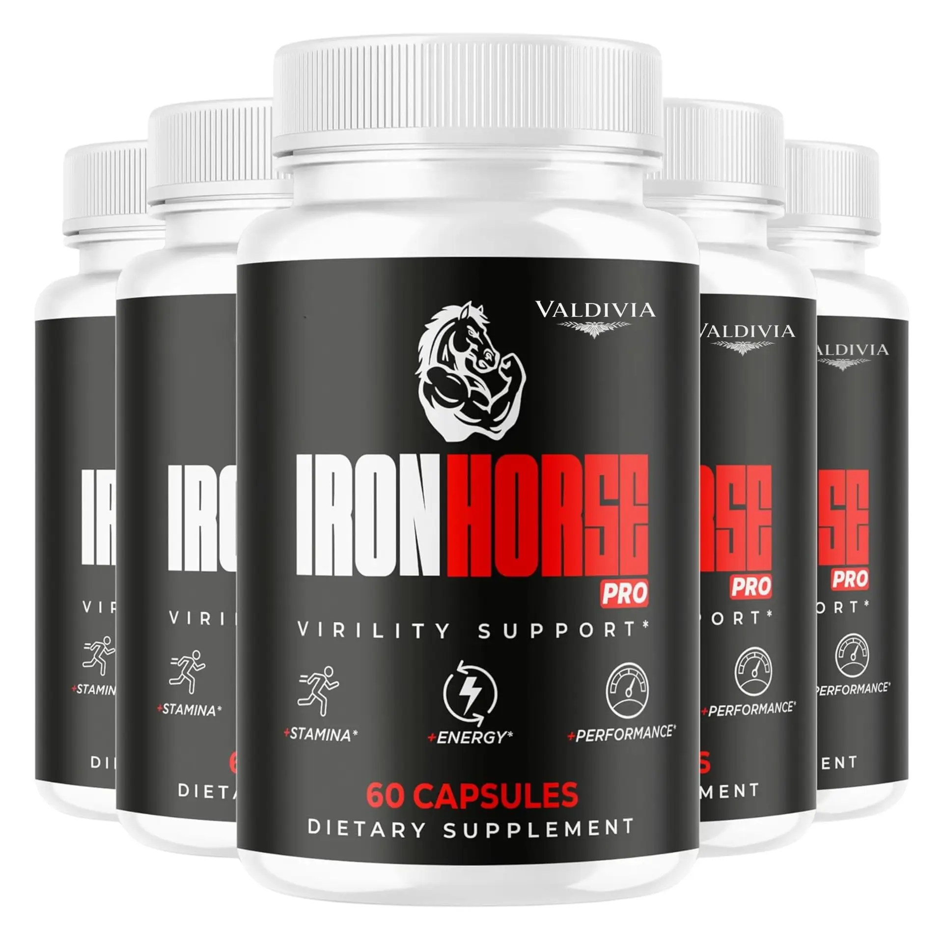 (5 Pack) Iron Horse Pro Supplement Pills - Official IronHorse Pro Advanced Formu