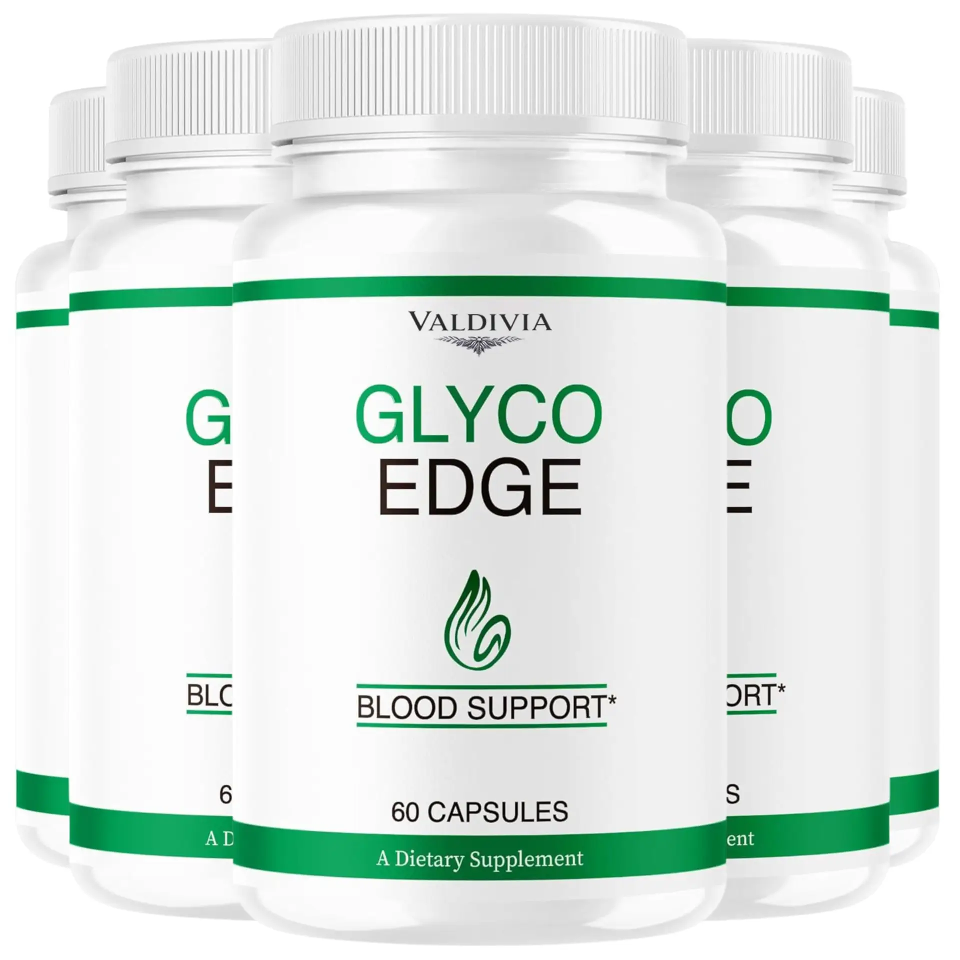 (5 Pack) Glyco Edge Capsules - Official GlycoEdge Blood Support All Natural Adva