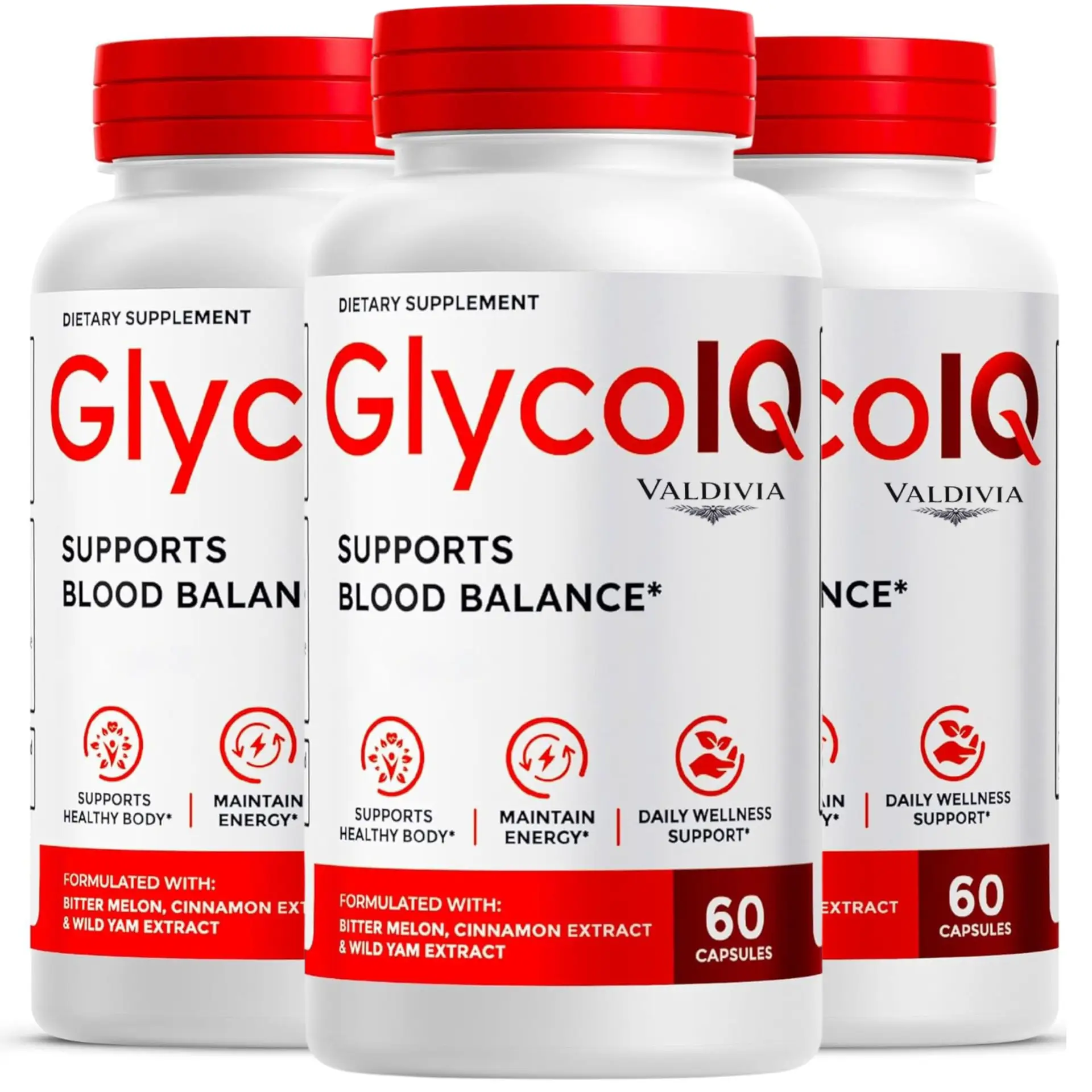 (3 Pack) GlycoIQ Capsules - Official Glyco IQ Support Supplement All Natural Pre