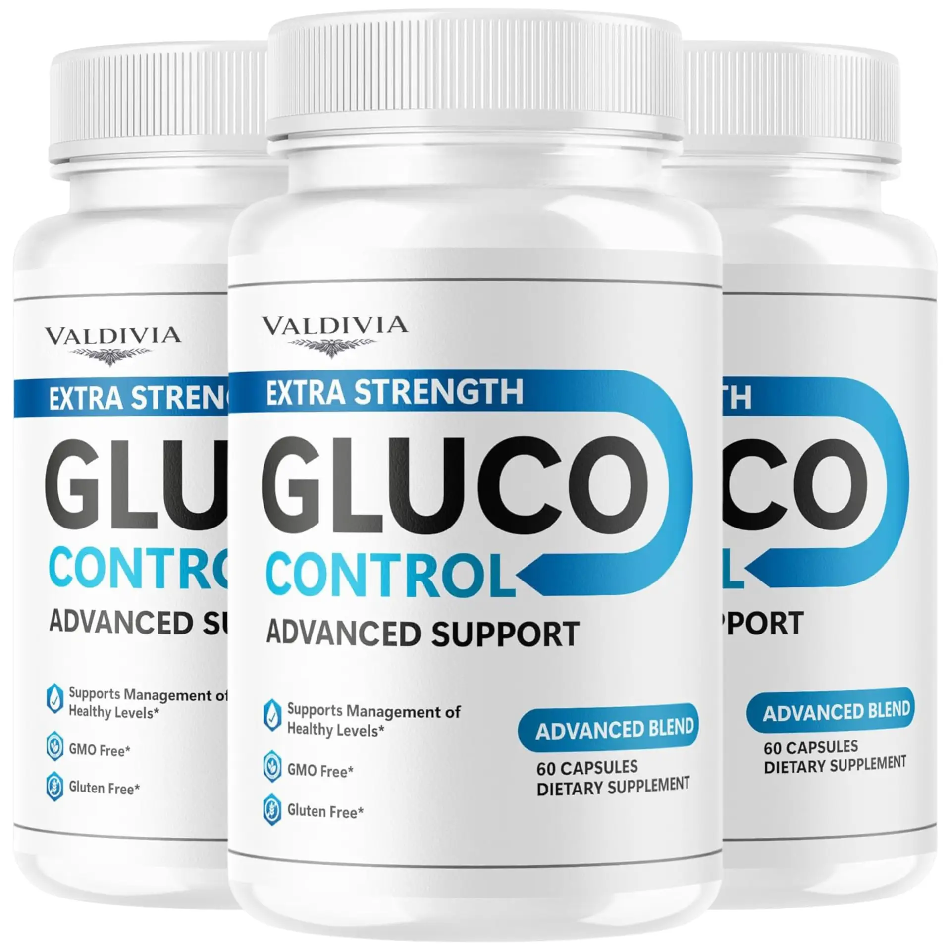(3 Pack) Gluco Control - GlucoControl Capsules Advanced Support Supplement All N