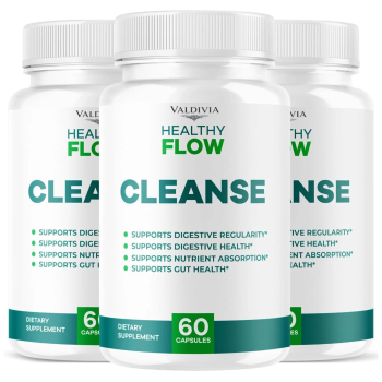 (3 Pack) Healthy Flow Cleanse Capsules - Official HealthyFlow Cleanse Daily Prem
