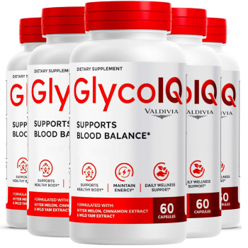 (5 Pack) GlycoIQ Capsules - Official Glyco IQ Support Supplement All Natural Pre