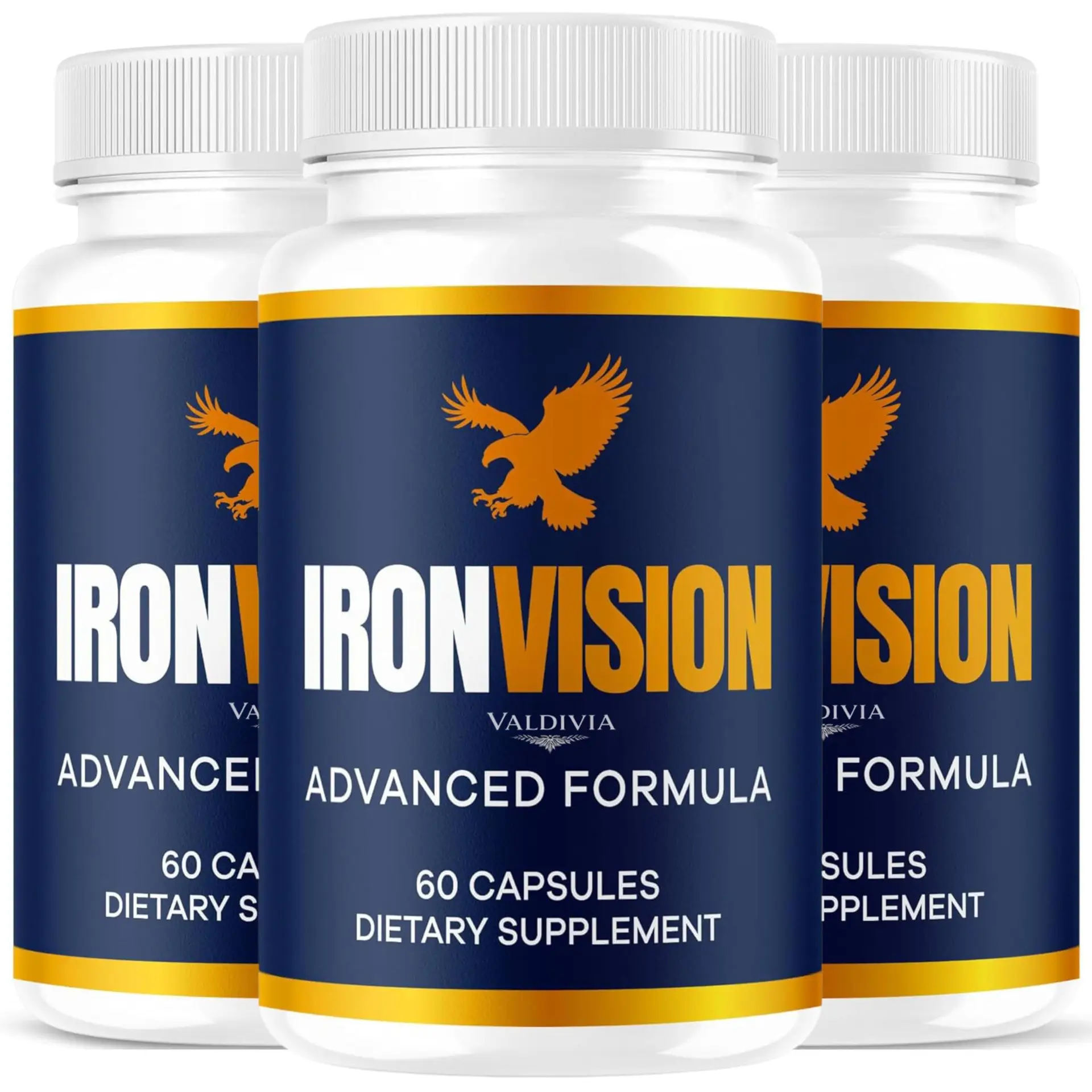 (3 Pack) Iron Vision Eye Supplement Capsules - Official Iron Vision Advanced Pre