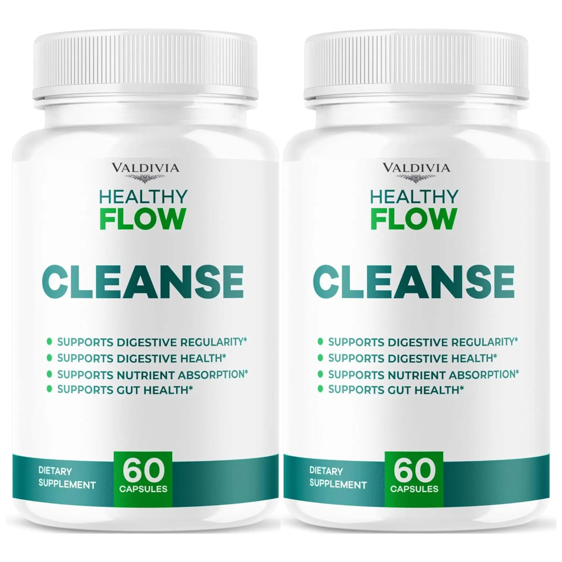 (2 Pack) Healthy Flow Cleanse Capsules - Official HealthyFlow Cleanse Daily Prem
