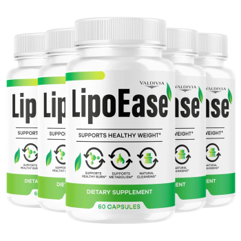 (5 Pack) LipoEase Capsules, Official LipoEase Support with All Natural Ingredien