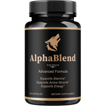 Alpha Blend Capsules - Official AlphaBlend Advanced Formula Support - Maximum Strength, All Natural Alpha Blend Supplement for Overall Health & Wellness, 60 Capsules for 1 Month - Valdivia Life