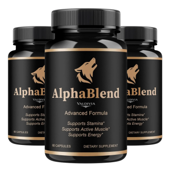 (3 Pack) Alpha Blend Capsules - Official AlphaBlend Advanced Formula Support - Maximum Strength, All Natural Alpha Blend Supplement for Overall Health & Wellness, 180 Capsules for 3 Month - Valdivia Life