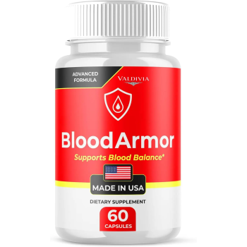 BloodArmor Capsules, Official Blood Armor Advanced Formula Blood Support Supplement - Maximum Strength, All Natural Healthy Circulation & Stable Levels, BloodArmor Reviews (60 Capsules) - Valdivia Life