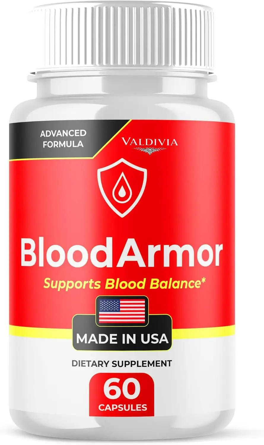 BloodArmor Capsules, Official Blood Armor Advanced Formula Blood Support Supplement - Maximum Strength, All Natural Healthy Circulation & Stable Levels, BloodArmor Reviews (60 Capsules) - Valdivia Life