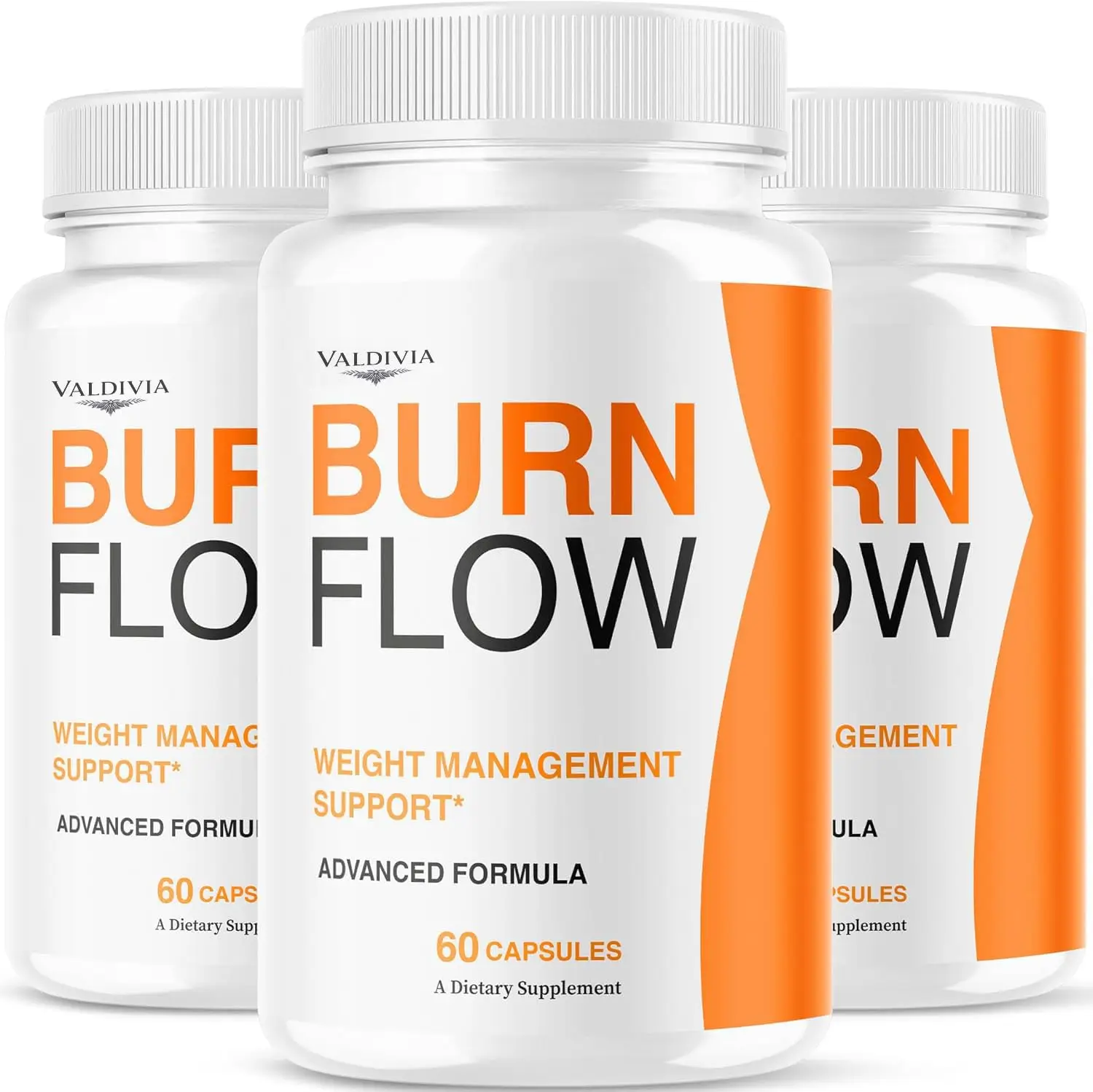 (3 Pack) Burn Flow Capsules - Official Burn Flow Loss Capsules Premium Supplement Support Healthy Digestion, BurnFlow Pills Advanced Formula for Overall Health & Wellness, 180 Capsules for 3 Months - Valdivia Life