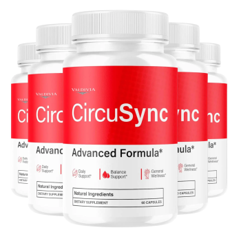 (5 Pack) Circusync Capsules - Official Circu Sync Advanced Blood Health Support Supplement - Maximum Strength, Natural Vitamins Formula for Overall Health & Wellness, 300 Capsules - Valdivia Life