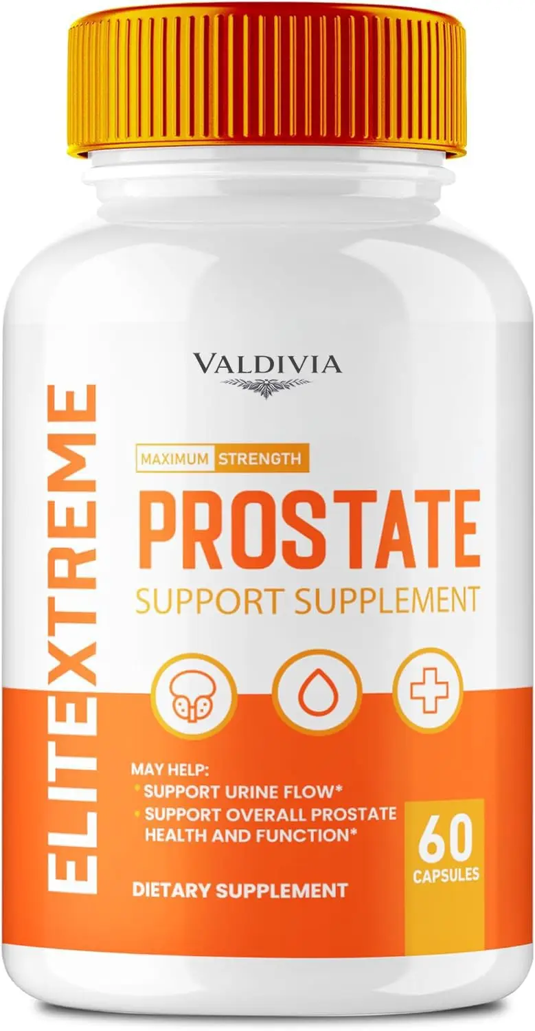 Elite Extreme Prostate Capsules, EliteExtreme Prostate Health Supplement - Maximum Strength, All Natural Support, EliteExtreme Reviews (60 Capsules) - Valdivia Life