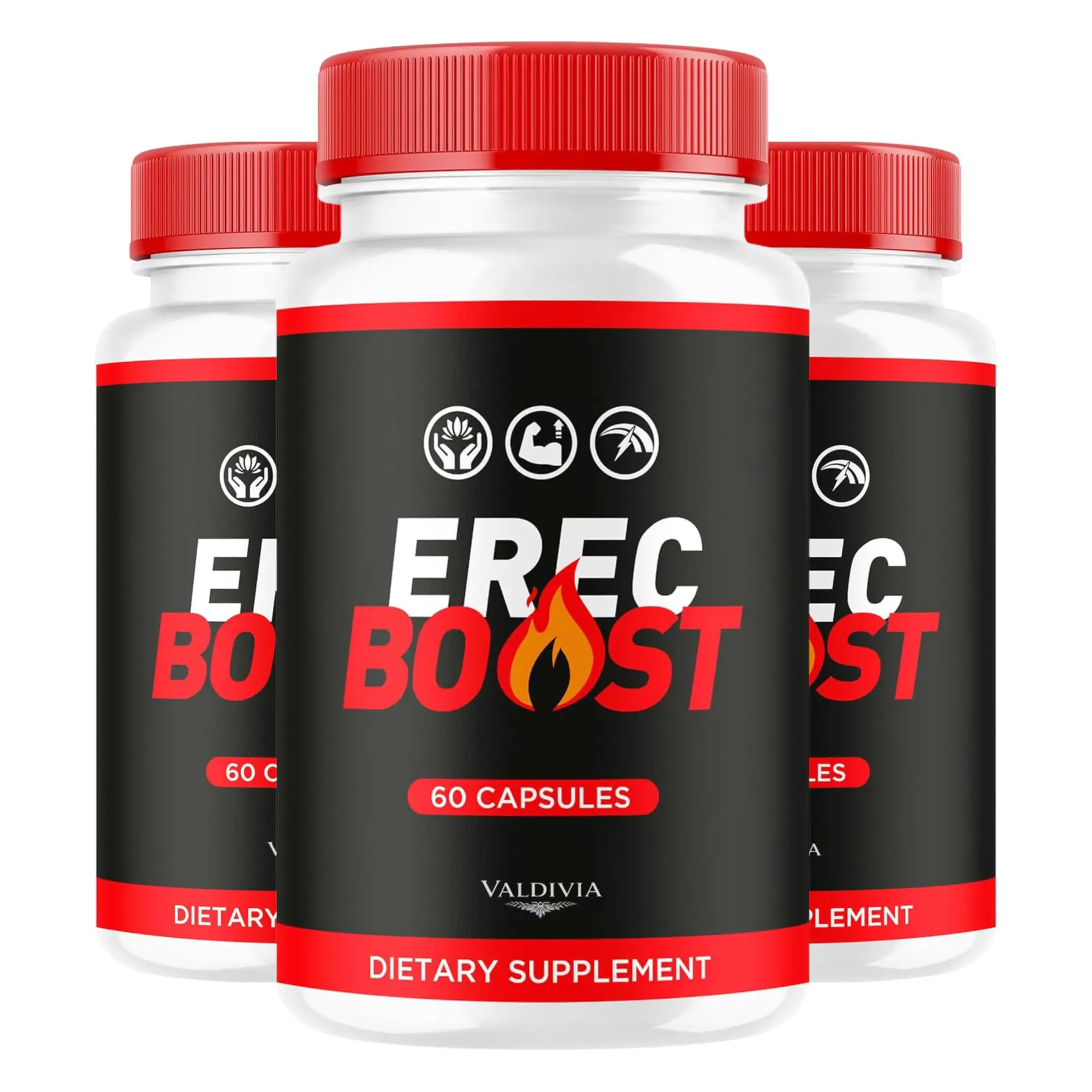 (3 Pack) ErecBoost Capsules, Original Capsulas Supplement Pastillas - Advanced Formula, 180 Capsules for 3 Months - Valdivia Life