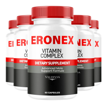 Valdivia Eronex Vitamin Complex Capsules, Official Advanced Formula Capsulas, Eronex All-Natural Support Pills, Eronex Pastillas Reviews, 300 Capsules for 5 Months - Valdivia Life