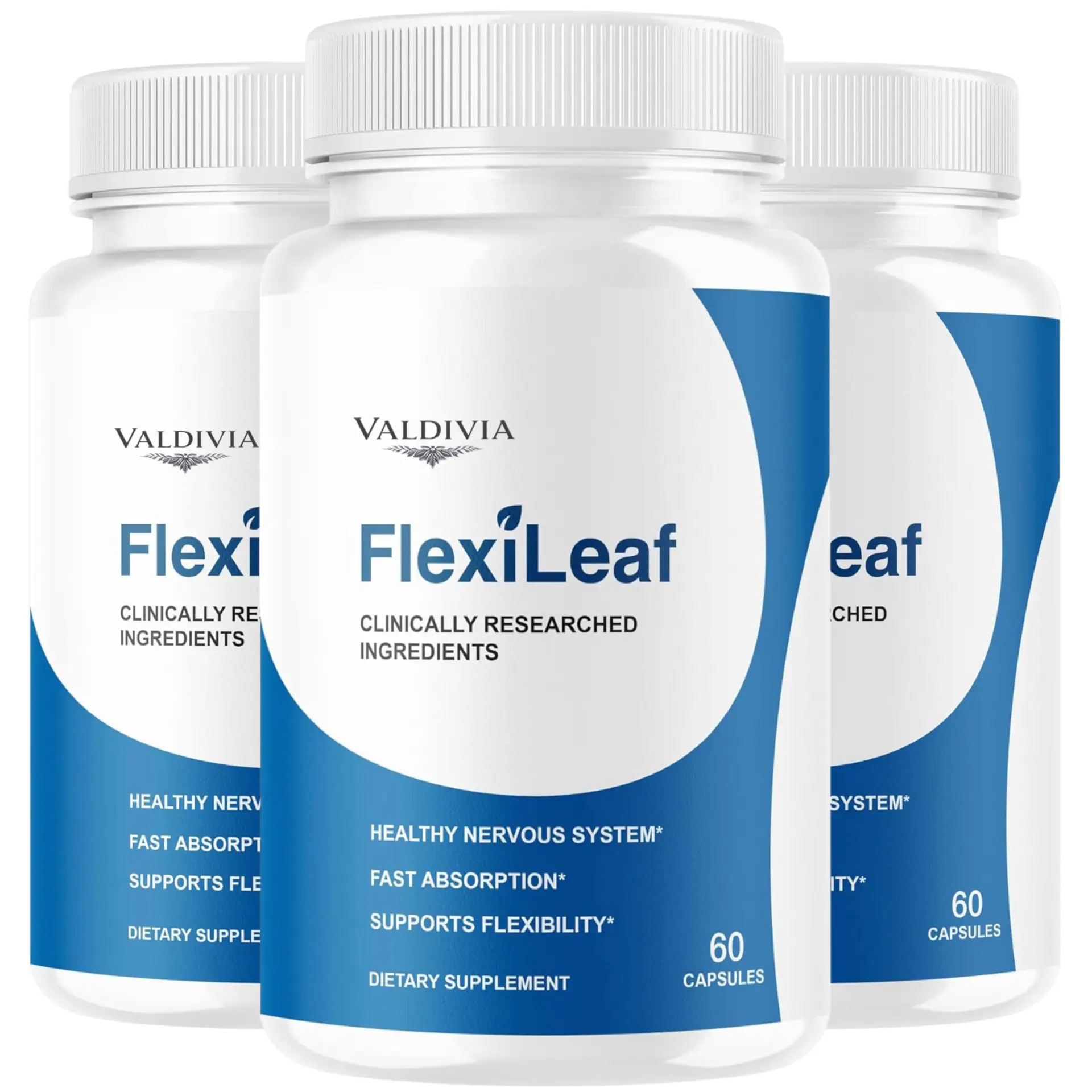 (3 Pack) Flexileaf - Official Flexileaf Capsules Supplement Natural Advanced Formula, FlexiLeaf Premium Ingredients Multivitamin Support for Overall Health & Wellness, 180 Capsules for 3 Months - Valdivia Life