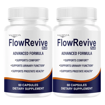 (2 Pack) FlowRevive Plus Capsules - Official FlowRevivePlus Premium Advanced Formula, 120 Capsules for 2 Months - Valdivia Life