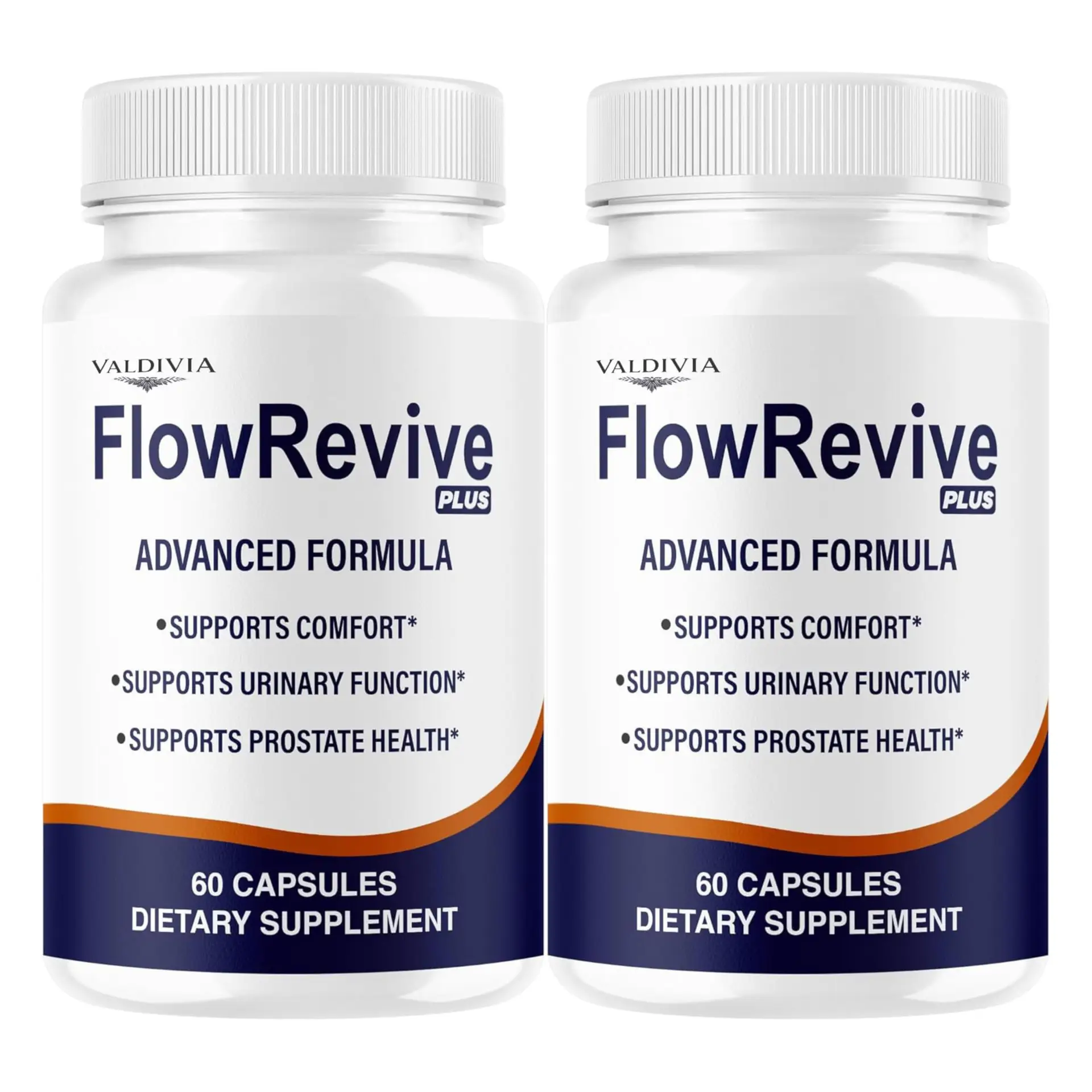 (2 Pack) FlowRevive Plus Capsules - Official FlowRevivePlus Premium Advanced Formula, 120 Capsules for 2 Months - Valdivia Life