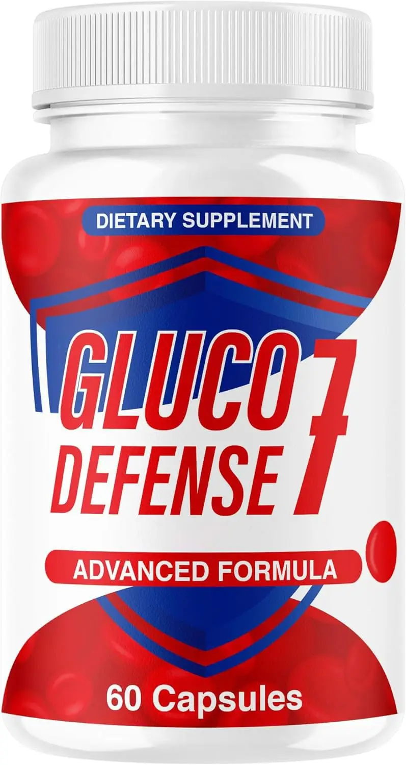 GlucoDefense 7 Capsules - Official GlucoDefense Seven Blood Health Support Advanced Formula Supplement, Natural GlucoDefender 7 for Overall Health & Wellness, 60 Capsules for 1 Month - Valdivia Life