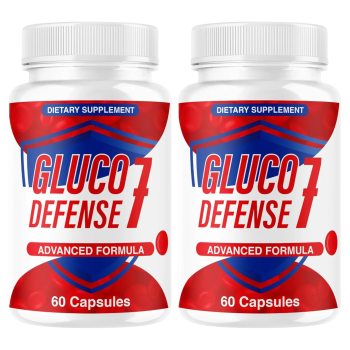 (2 Pack) GlucoDefense 7 Capsules - Official GlucoDefense Seven Blood Health Support Advanced Formula Supplement, Natural GlucoDefender 7 for Overall Health & Wellness, 120 Capsules for 2 Months - Valdivia Life