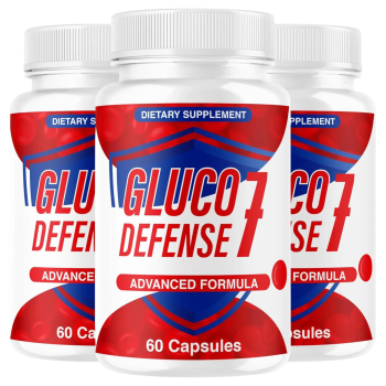 (3 Pack) GlucoDefense 7 Capsules - Official GlucoDefense Seven Blood Health Support Advanced Formula Supplement, Natural GlucoDefender 7 for Overall Health & Wellness, 180 Capsules for 3 Months - Valdivia Life