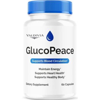 GlucoPeace Capsules - Official GlucoPeace Advanced Circulatory Support, Natural GlucoPeace Supplement Maximum Strength Vitamin Health & Wellness Reviews, 60 Capsules for 1 Month - Valdivia Life