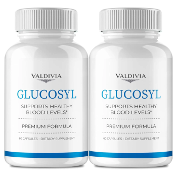Valdivia (2 Pack) Glucosyl Capsules, Official Glucosyl Support Supplement - Maximum Strength, All Natural Healthy Circulation & Stable Levels, Premium Gluco SYL Health Support Reviews (120 Capsules) - Valdivia Life