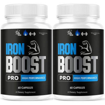 Iron Boost Pro Capsules - Official Iron Boost Pro Advanced Supplement Support - Maximum Strength, Natural IronBoost Pro for Overall Health & Wellness Reviews, 60 Capsules for 1 Month - Valdivia Life
