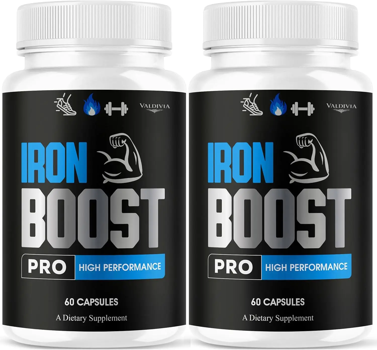 Iron Boost Pro Capsules - Official Iron Boost Pro Advanced Supplement Support - Maximum Strength, Natural IronBoost Pro for Overall Health & Wellness Reviews, 60 Capsules for 1 Month - Valdivia Life