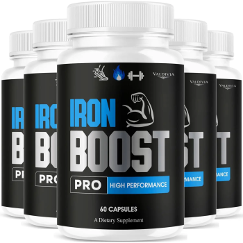 Iron Boost Pro Capsules - Official Iron Boost Pro Advanced Supplement Support - Maximum Strength, Natural IronBoost Pro for Overall Health & Wellness Reviews, 300 Capsules for 5 Months - Valdivia Life