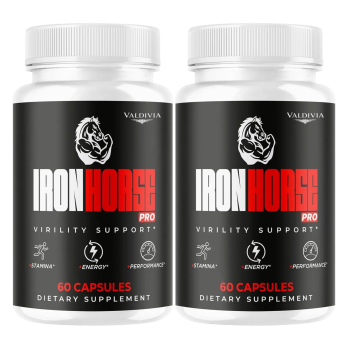 (2 Pack) Iron Horse Pro Supplement Pills - Official IronHorse Pro Advanced Formula Support Capsules - Maximum Strength, Natural Iron Horse Pro for Overall Health & Wellness, 120 Capsules for 2 Months - Valdivia Life