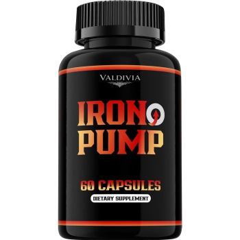 Iron Pump Formula Dietary Supplement, Male Performance, Iron Pump Capsules Max Formula, Max Support, Support Pills, 60 Capsules for 1 Month - Valdivia Life
