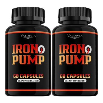 Iron Pump Formula Dietary Supplement, Male Performance, Iron Pump Capsules Max Formula, Max Support, Support Pills, 120 Capsules for 2 Months - Valdivia Life