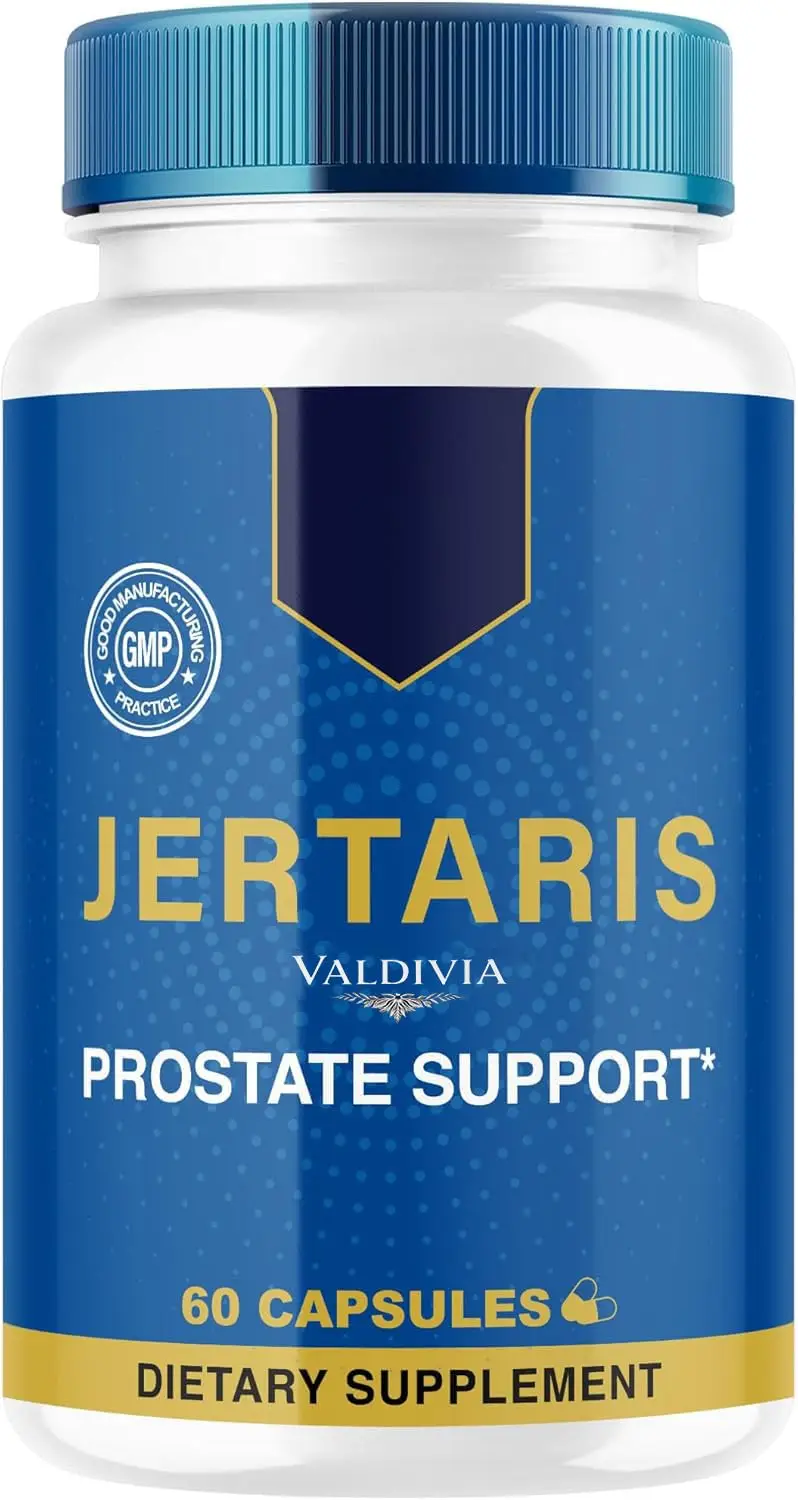 Jertaris Capsules - Official Jertatis Prostate Health Supplement Support Natural Ingredients - Maximum Strength, Premium Advanced Formula Health & Wellness, 60 Capsules for 1 Month - Valdivia Life