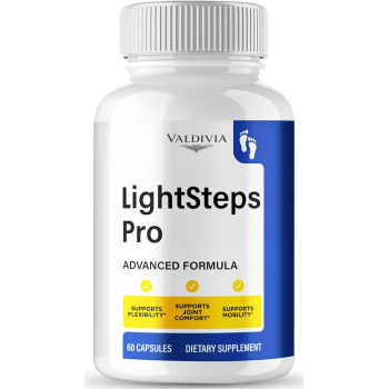 LightSteps Pro Capsules, Official LightSteps Pro Supplement - Maximum Strength, All Natural Formula to Fortify Bones, Movement & Bolster Flexibility, LightStepsPro Support Reviews - 60 Capsules - Valdivia Life