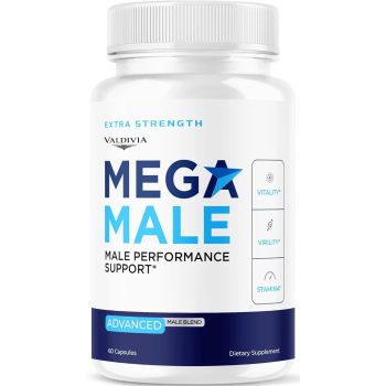 Mega Male Capsules - Official Mega Male Advanced Premium Supplement for Men Support - Maximum Strength, All Natural Vitamins for Overall Health & Wellness Reviews, 60 Capsules for 1 Month - Valdivia Life