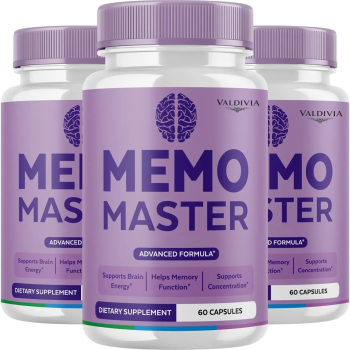Memo Master Capsules - Premium Memo Master, MemoMaster Daily Memory & Focus Support, Memomaster Memory All Natural Advanced Formula Health & Wellness, 180 Capsules for 3 Months - Valdivia Life