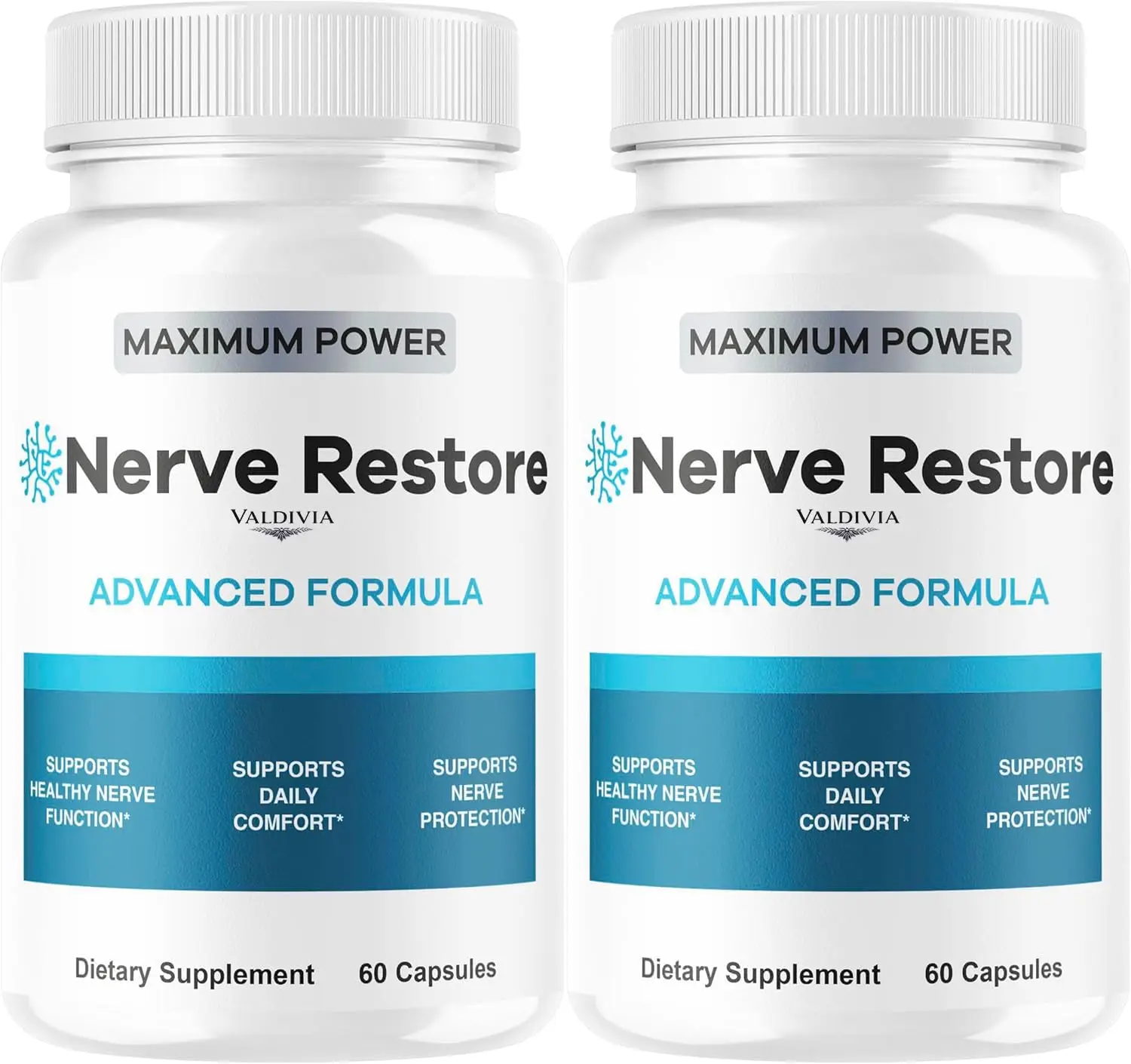 (2 Pack) Nerve Restore - Nerve Restore Advanced Formula Capsules Natural Premium Formula, Daily NerveRestore Support Comfort, Nerve Restored Vitamins Health Wellness, 120 Capsules for 2 Months - Valdivia Life