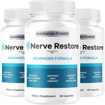 (3 Pack) Nerve Restore - Nerve Restore Advanced Formula Capsules Natural Premium Formula, Daily NerveRestore Pills Support Comfort, Nerve Restored Vitamins Health Wellness, 180 Capsules for 3 Months - Valdivia Life
