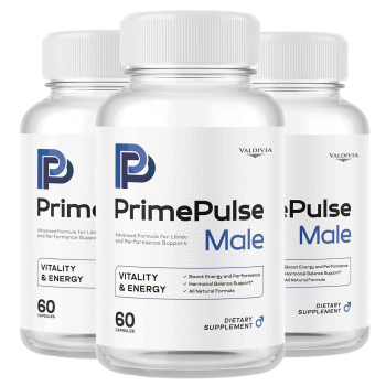 Valdivia (3 Pack) Prime Pulse Male - Official PrimePulse Men Supplement, Maximum Strength Energy Support, Natural Advanced Formula for Overall Health & Wellness, 180 Capsules for 3 Months - Valdivia Life