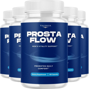 ProstaFlow Capsules - Official Prosta Flow Prostate Health Supplement Support Capsules Natural Ingredients - Maximum Strength, Premium Advanced Formula Health & Wellness, 300 Capsules for 5 Months - Valdivia Life