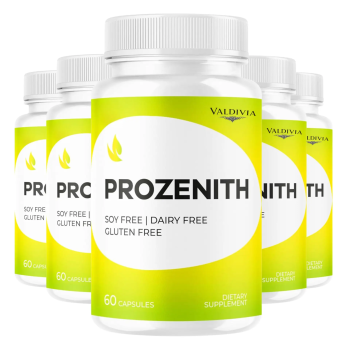 Valdivia (5 Pack Prozenith Pro Capsules - Official Prozenith Pro Pills Supplement Premium Formula, Natural Support for Overall Health & Wellness, Prozenith Pro Reviews, 300 Capsules for 5 Months - Valdivia Life
