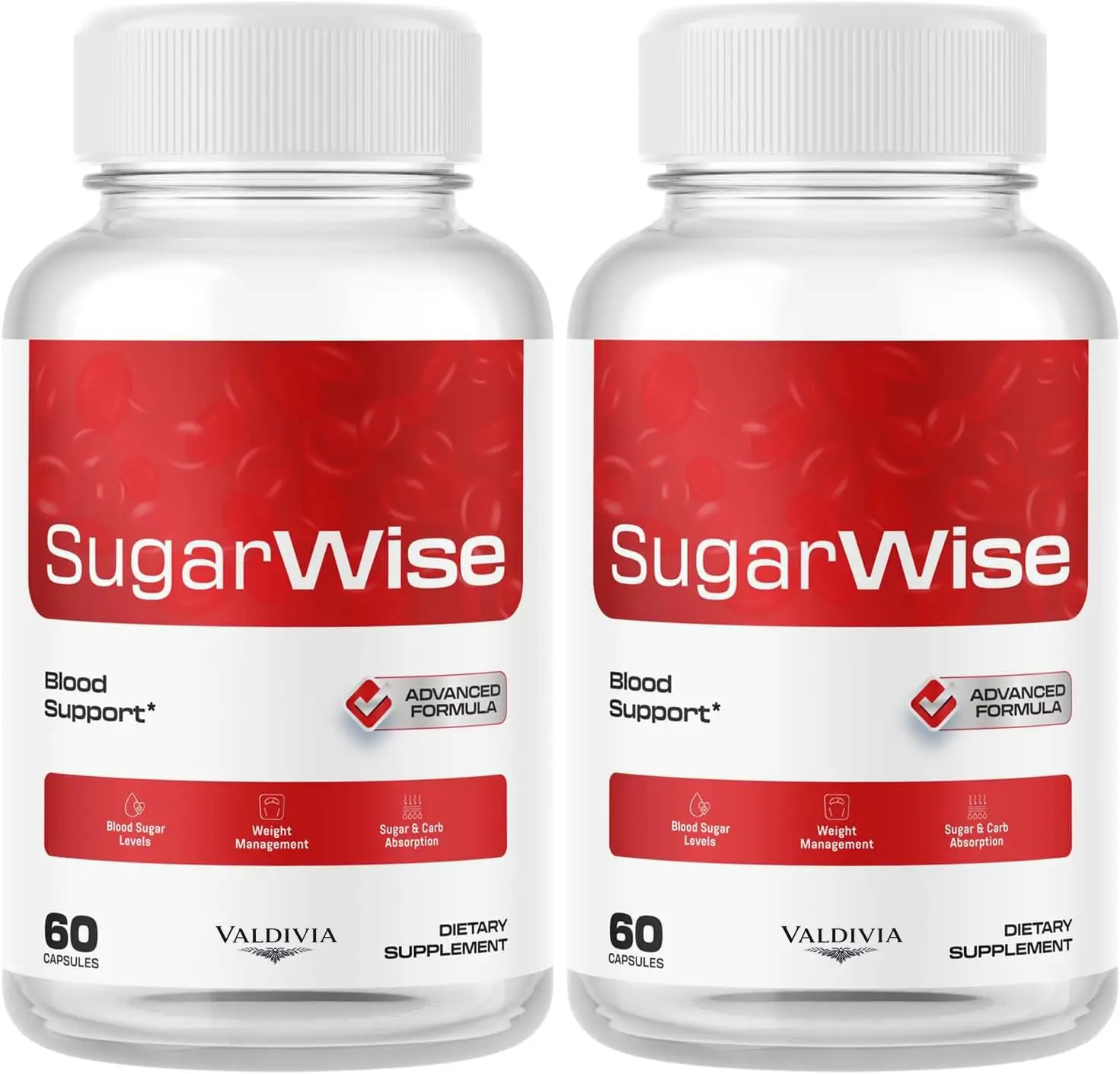 (2 Pack) Sugar Wise Capsules - The Official Support Capsules, All Natural Premium Advanced Formula, Multivitamin Support for Health & Wellness Reviews, 120 Capsules for 2 Months - Valdivia Life