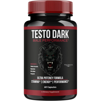 TestoDark - Official TestoDark Premium Advanced Formula Capsules Supplement Support - Maximum Strength, Daily Multivitamin for Overall Health & Wellness, 60 Capsules for 1 Month - Valdivia Life