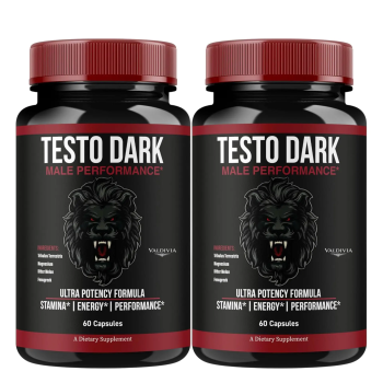 TestoDark - Official TestoDark Premium Advanced Formula Capsules Supplement Support - Maximum Strength, Daily Multivitamin for Overall Health & Wellness, 120 Capsules for 2 Months - Valdivia Life