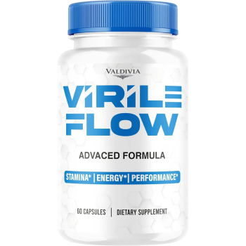 Virile Flow Capsules, Maximum Strength All-Natural Supplement for Men, Official VirileFlow Advanced Premium Formula Vitamin Pills, 60 Capsules for 1 Month - Valdivia Life