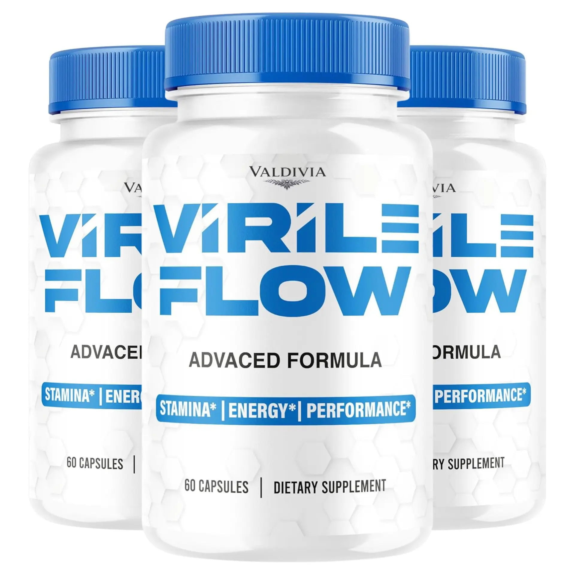 Virile Flow Capsules, Maximum Strength All-Natural Supplement for Men, Official VirileFlow Advanced Premium Formula Vitamin Pills, 180 Capsules for 3 Months - Valdivia Life