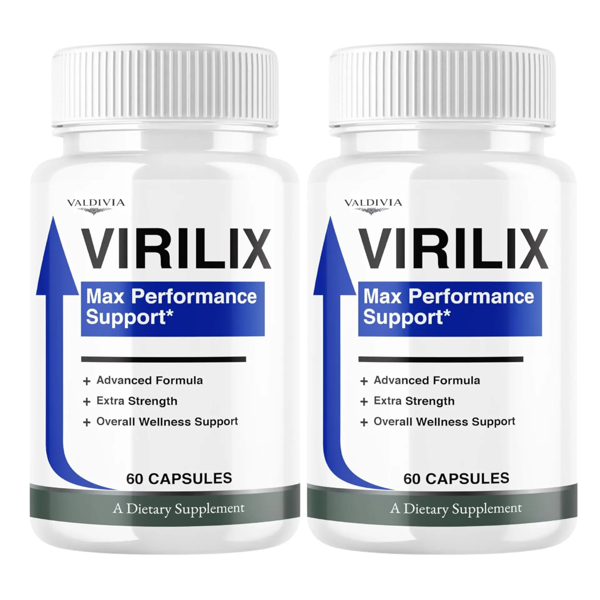 Virilix Supplement Capsules for Men, High Performance Advanced Support, All-Natural Formula Maximum Wellness Strength for Health, Stamina, Drive, Confidence & Long Lasting Energy (120 Capsules) - Valdivia Life