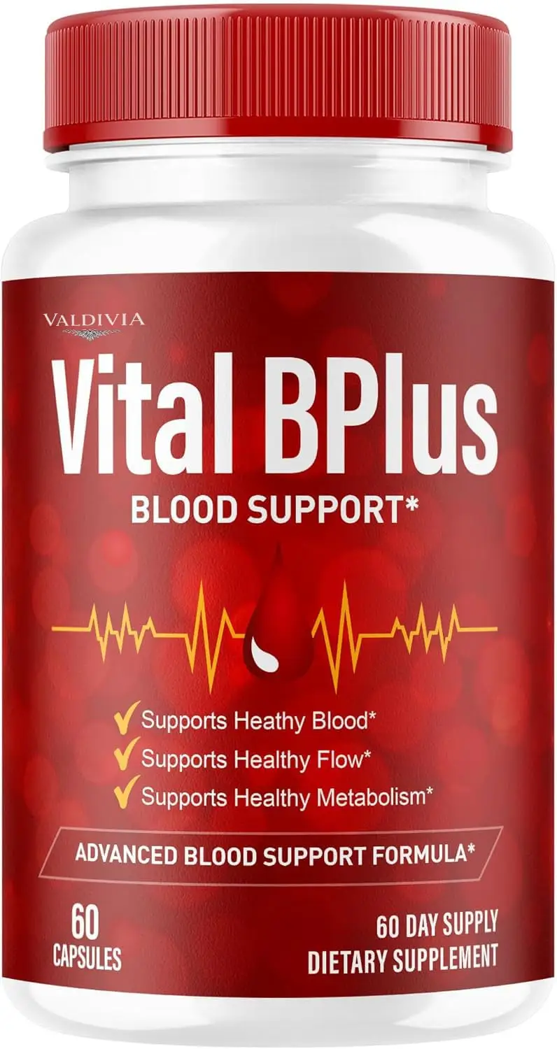 Valdivia Vital BPlus Supplement Support Capsules - Official Vital BPlus Advanced Formula All Natural Ingredients Premium Pills Multivitamin for Overall Health & Wellness, 60 Capsules for 1 Month - Valdivia Life